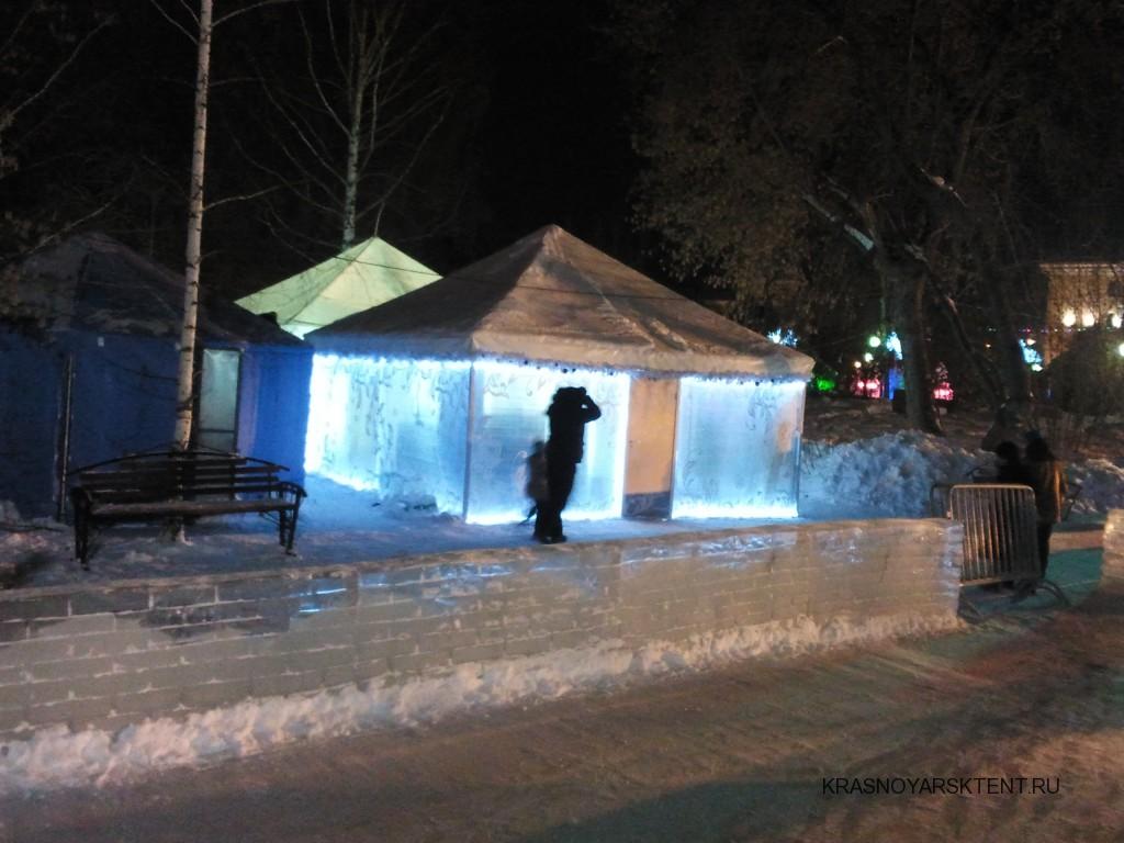 Зимние шатры-павильоны для новогоднего и зимнего отдыха