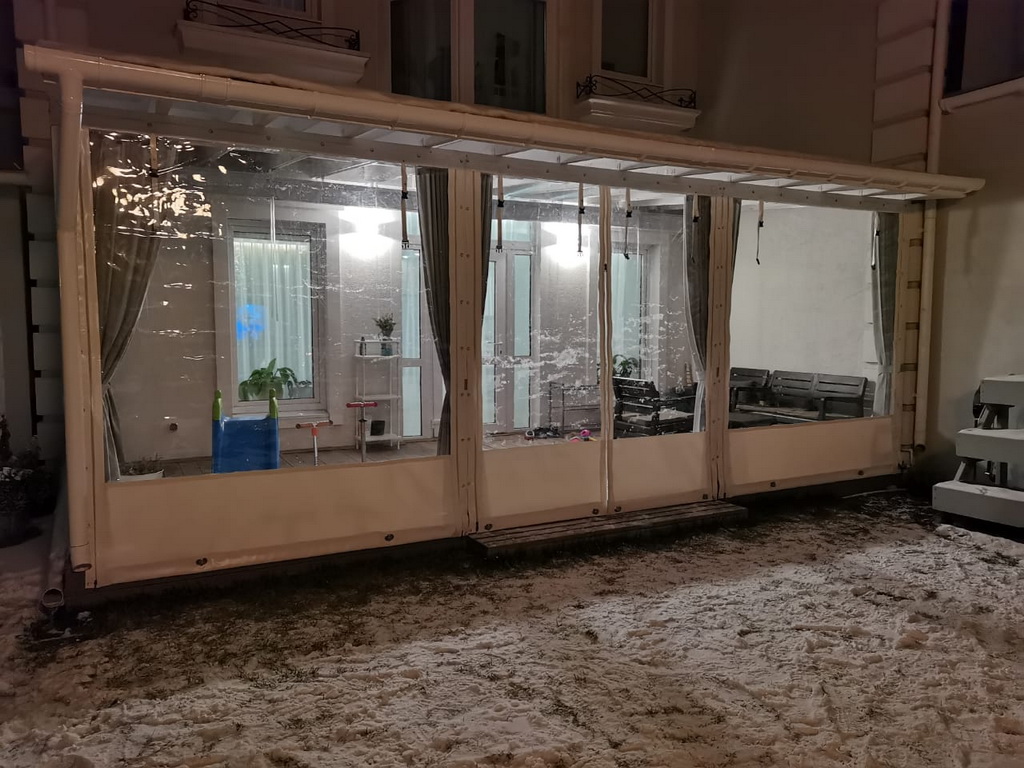 Гибкие окна на веранду в Красноярске
